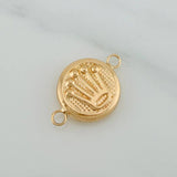 Charm Crown 0.85gr / 3/4 in / 18K Yellow Gold %