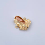 Charm Christ Face 3gr / 2.7cm / 18K Gold &