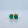 Topos Cuatro Garras Esmeralda 1gr / Oro Amarillo 18K +