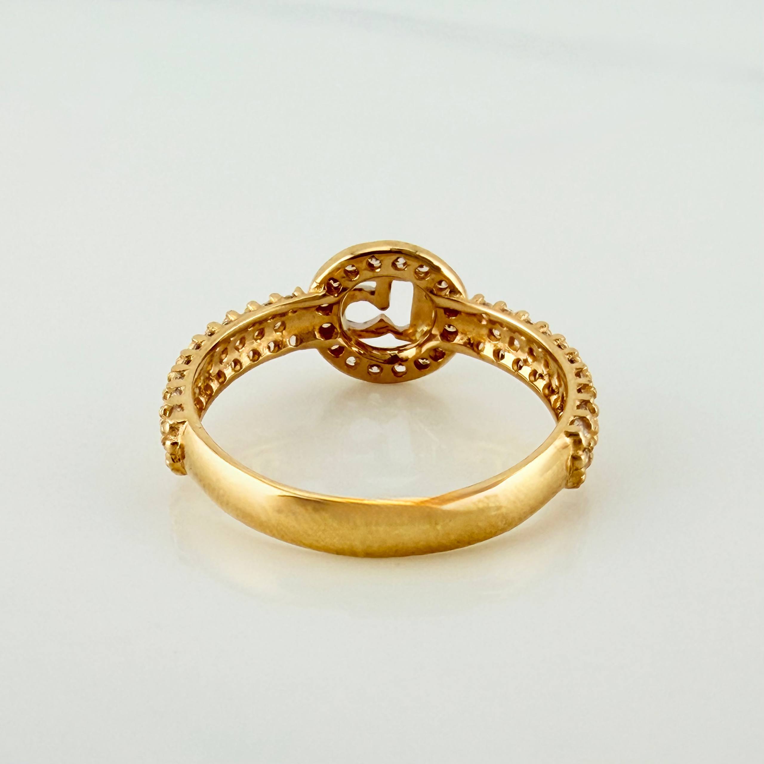 Ring 15´S 2.25 g / T5 3/4 Two Yellow White Gold 18K