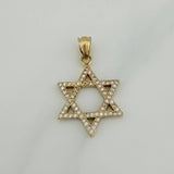Dije Estrella De David 1.75 g / 1 in Oro Amarillo 18K
