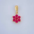 Pendant Flower Petals 0.8gr / 3/4 in / 18K Yellow Gold &