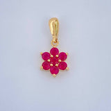 Pendant Flower Petals 0.8gr / 3/4 in / 18K Yellow Gold &