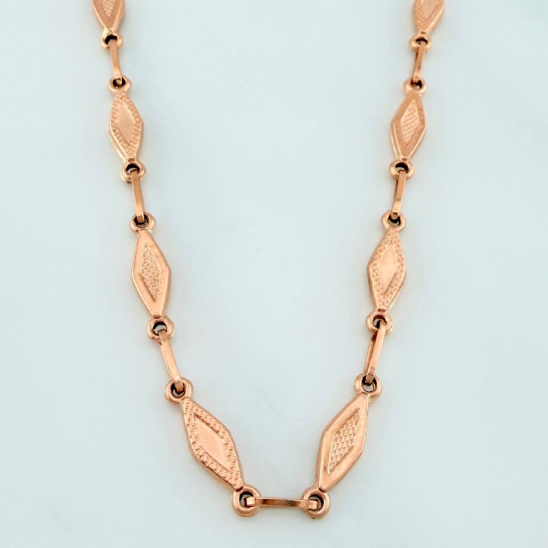 Rustic Link Chain 8.35 g / 20 in / 4 mm 18K Rose Gold