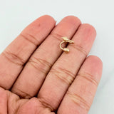 Double Spiral Piercing 0.6 g / 1/2 in 18K Yellow Gold