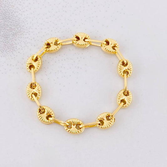 Anillo GC Diamantada 0.95g / T10 Oro Amarillo 18K