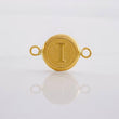 Herraje Circulo Letra I 0.4g / 1/2 in Oro Amarillo 18K