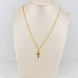 Rope Chain Set + Templar Cross Pendant / 1.35 gr / 17 3/4 in 18K Yellow Gold