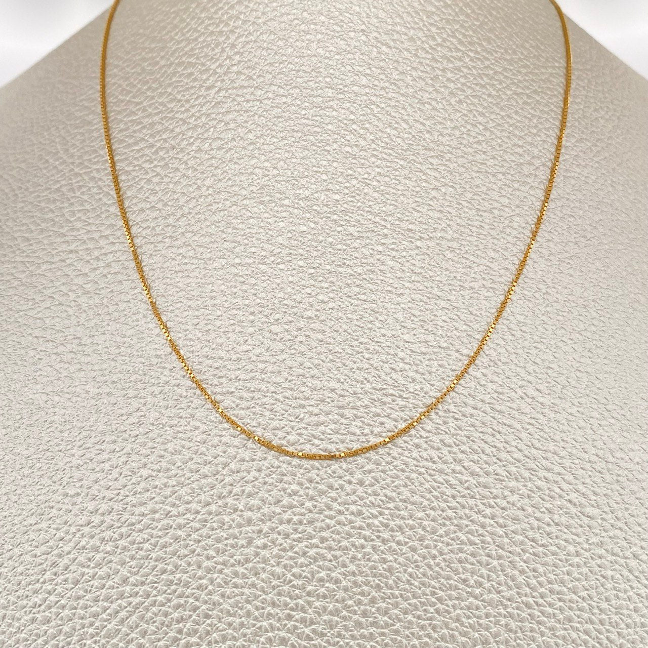 Cadena Veneciana 1.75gr / 17 3/4 in / 0.3mm Oro Amarillo +3 18K &