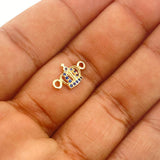 Herraje Corona 0.6gr / 1/2 in / Oro Amarillo 18K &