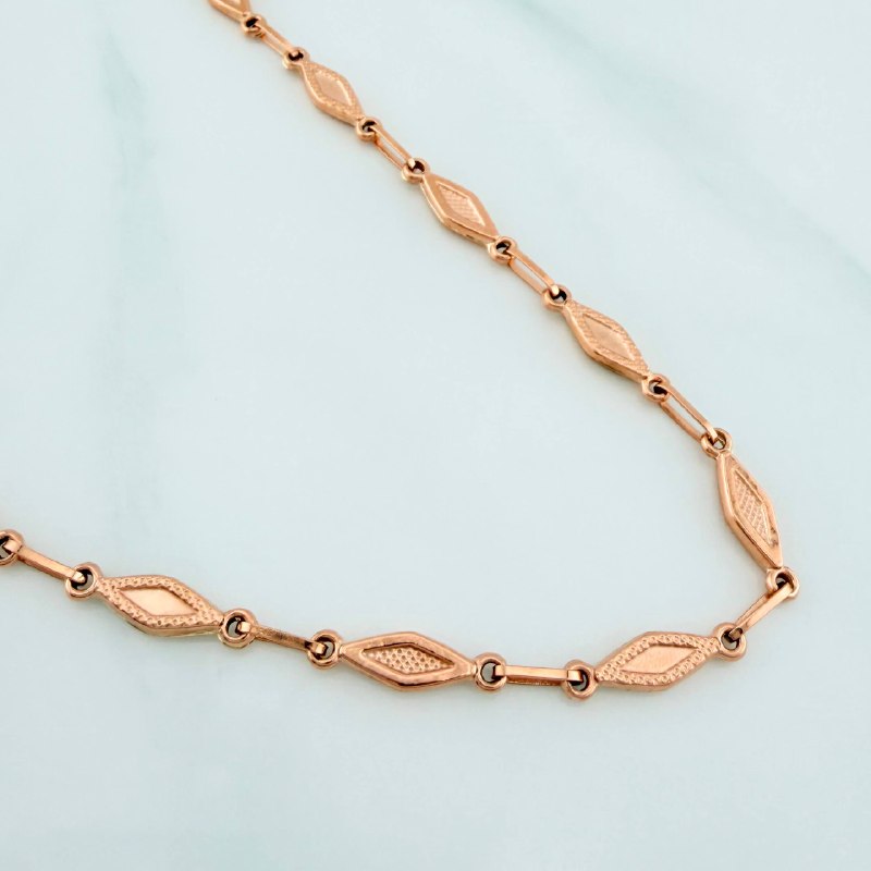 Rustic Link Chain 8.35 g / 20 in / 4 mm 18K Rose Gold