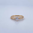 Solitaire Ring Churumbela. 2gr / Size 6 3/4 / 18K Gold &