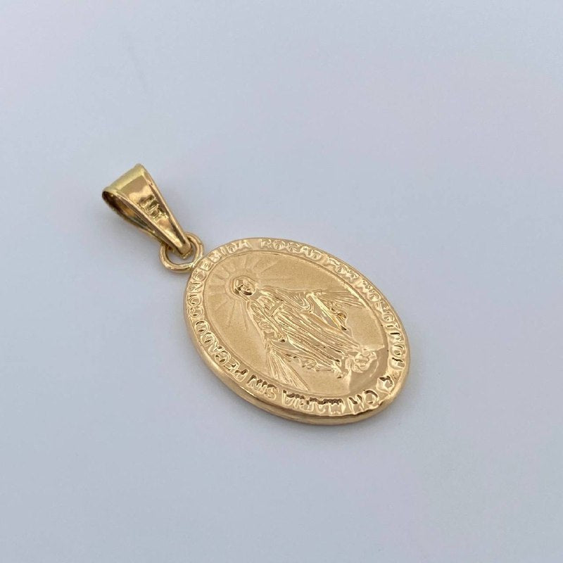 Dije Virgen Milagrosa 1.55gr / 1 1/4 in / Oro Amarillo 18K &