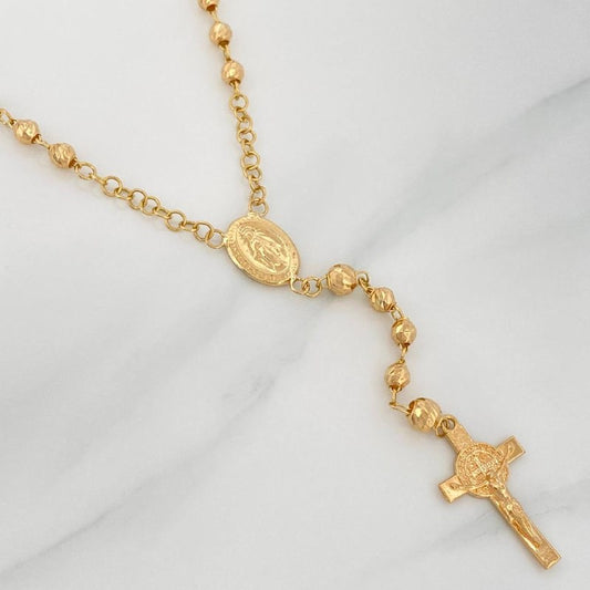 Miraculous Rosary 12.35 g / 15 1/4 in / 4 mm Yellow Gold 18K