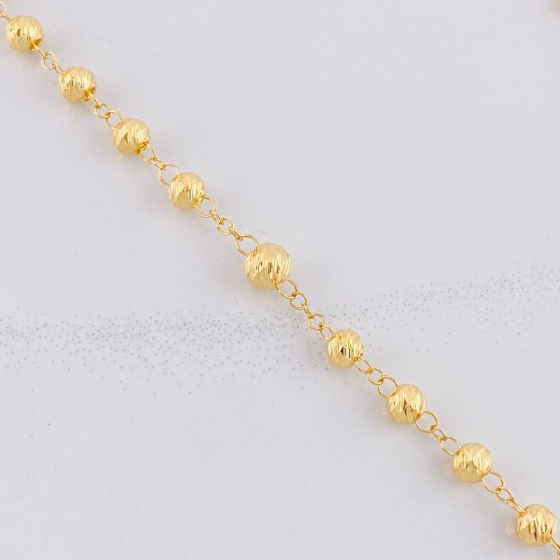Rosario Virgen Milagrosa 13.7g /60 cm / 6mm Oro Amarillo 18K