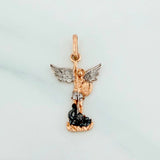 Pendant Saint Michael 1.75 g / 1 in Three Golds 18K