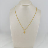 Rope Chain Set + Star of David Pendant / 1.2 gr / 17 3/4 in 18K Yellow Gold