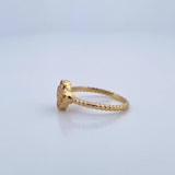 Ring Clover 1.9gr / Size 5 1/2 / 18K Gold &