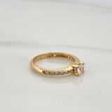 Anillo Solitario Churumbela 2.8gr / T6 3/4 / 1 in / Oro Amarillo 18K $