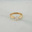 Anillo Solitario 1.5gr / T5 3/4 / 3/4 in / Oro Amarillo 18K $