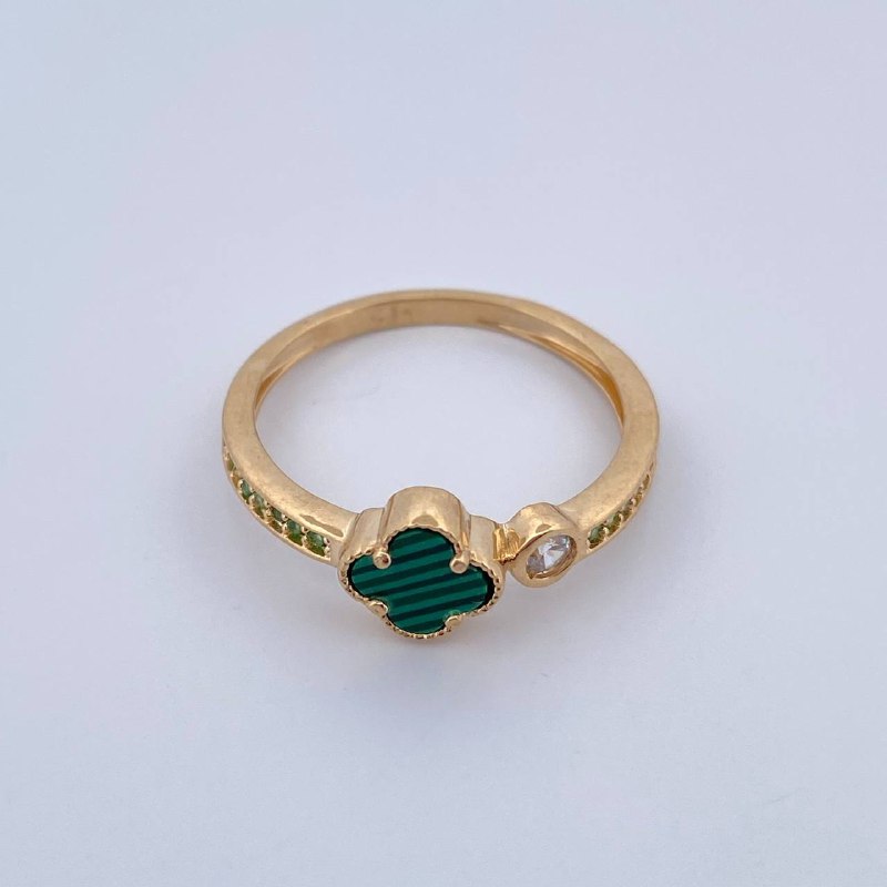 Anillo Trebol 2.25gr / T7 1/2 / Oro 18K &
