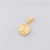 Dije Circulo Letra B 0.45g / 1/2 in Oro Amarillo 18K