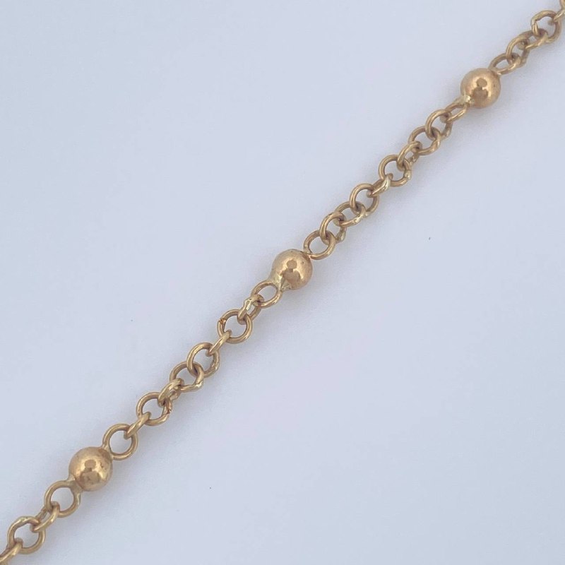 Tobillera Denario 4.05gr / 10 in / Oro Amarillo 18K $