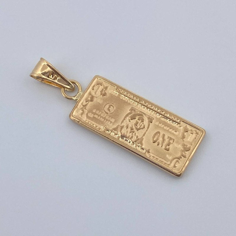 Pendant One Dollar 1.35gr / 1 1/4 in / 18K Yellow Gold &