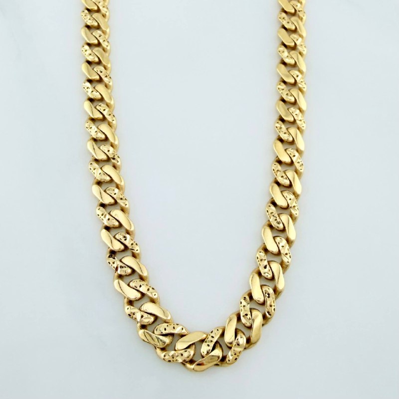 Cadena Cubana Infinito 19.4 g / 24 in / 4.8 mm Oro Amarillo 18K