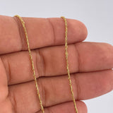 Braided Venetian Chain 3.15gr / 17.5in / 18K Yellow Gold +3 $