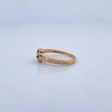 Anillo Trebol 2.2gr / T7 1/2 / Oro 18K &