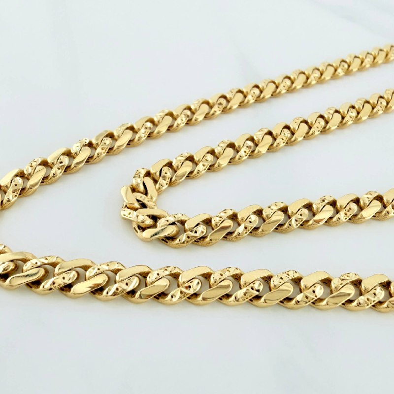 Cadena Cubana Infinito 19.4 g / 24 in / 4.8 mm Oro Amarillo 18K
