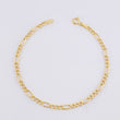 Pulso Figaro 1.55g / 8 1/4 in / 3.4mm Oro Amarillo 18K