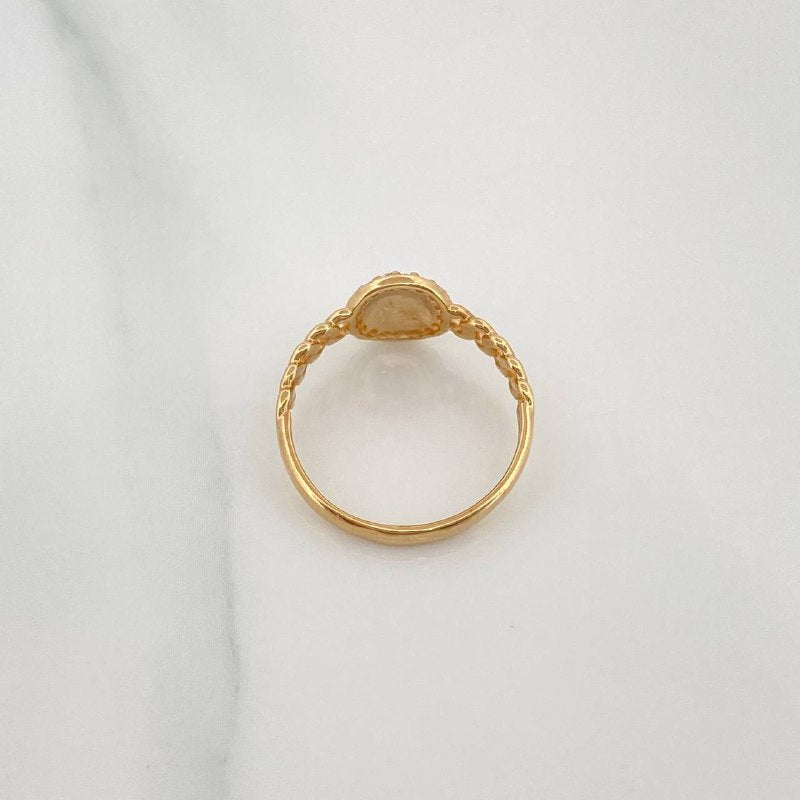 Cuban Crown Ring 1.9 g / T5 3/4 Yellow Gold 18K
