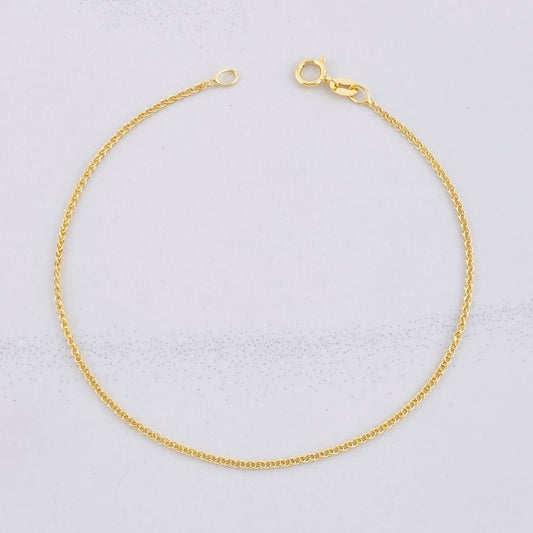 Franco Bracelet 0.7g / 7 3/4 in / 1.13mm Yellow Gold 18K