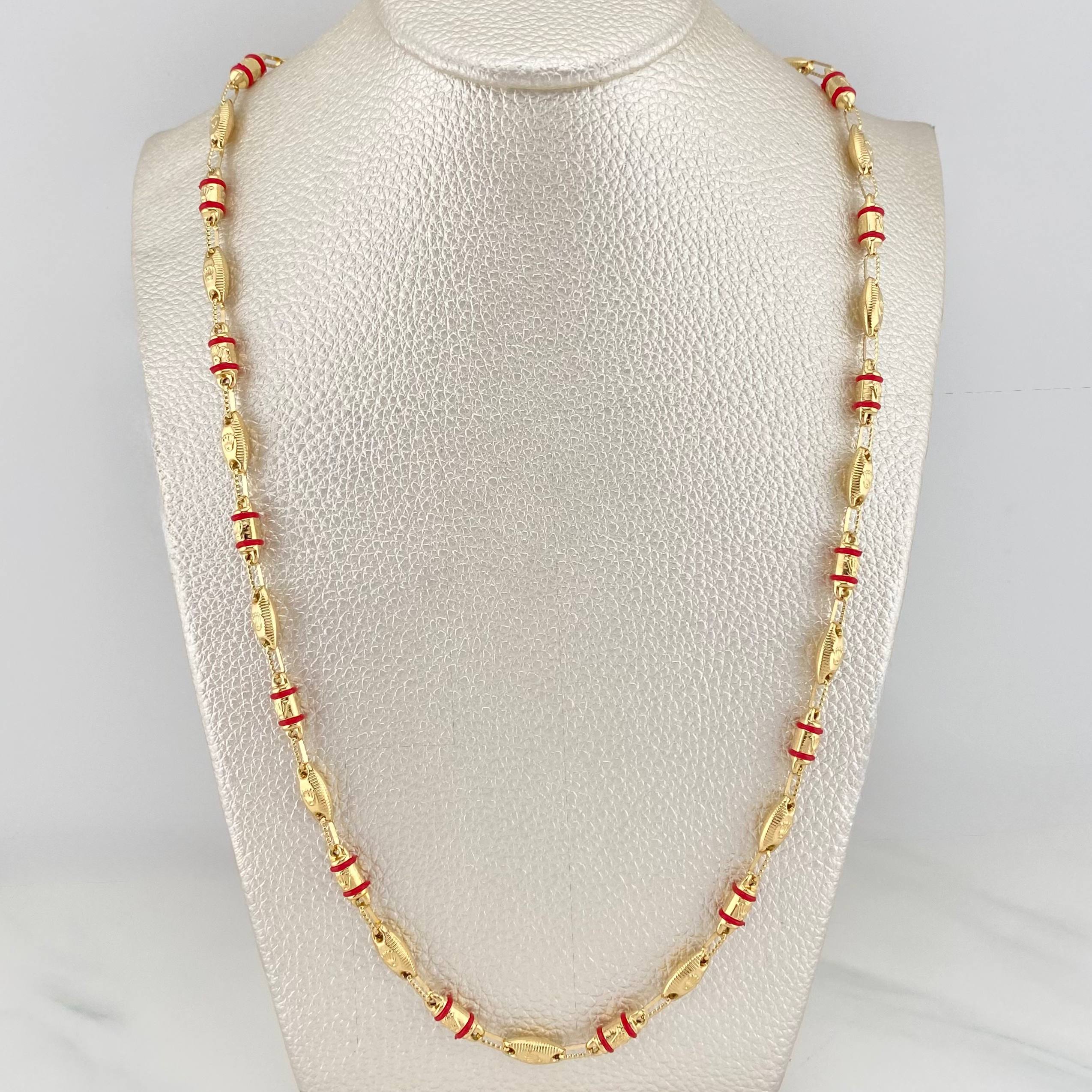 Rustic Chain Crown 15.05 g / 24 1/2 in / 3.8 mm 18K Yellow Gold