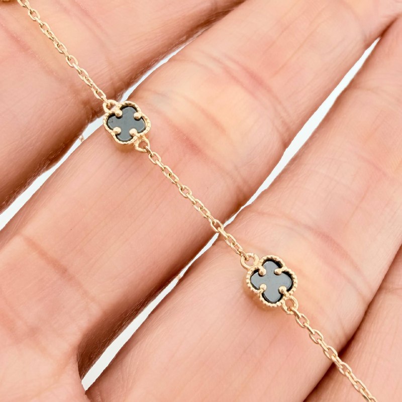 Clover Bracelet Classic Link 3.1 g / 8 in / 4.2 mm 18K Yellow Gold