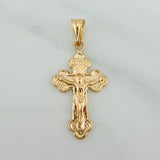 Pendant Christ Cross 1.05gr / 1 1/4 in / 18K Yellow Gold %