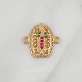 Virgin of Guadalupe Charm 1.25 g / 1/2 in 18K Yellow Gold