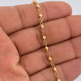 Tobillera Bolas 3.75gr / 25.2cm / Oro Amarillo 18K &