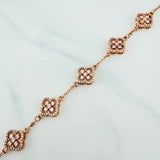 Clover Bracelet Classic Link 10 g / 7 3/4 in / 1 mm 18K Rose Gold