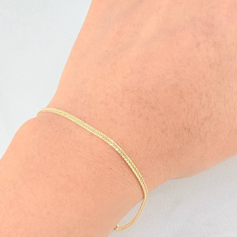 Franco Bracelet 1.5g / 7 3/4 in / 1.63mm Yellow Gold 18K