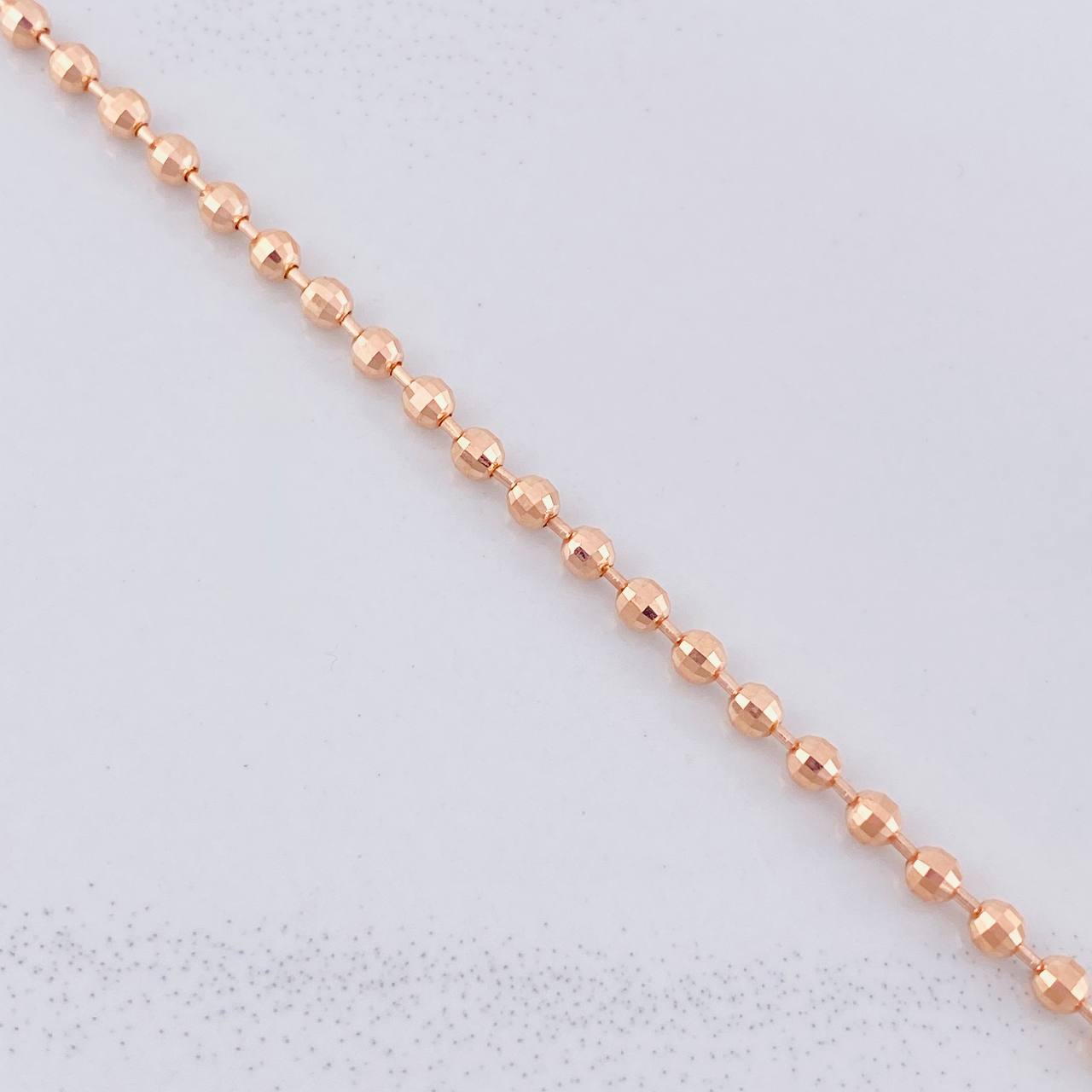 Military Bracelet 5.25g / 8 in / 2.9mm 18K Rose Gold