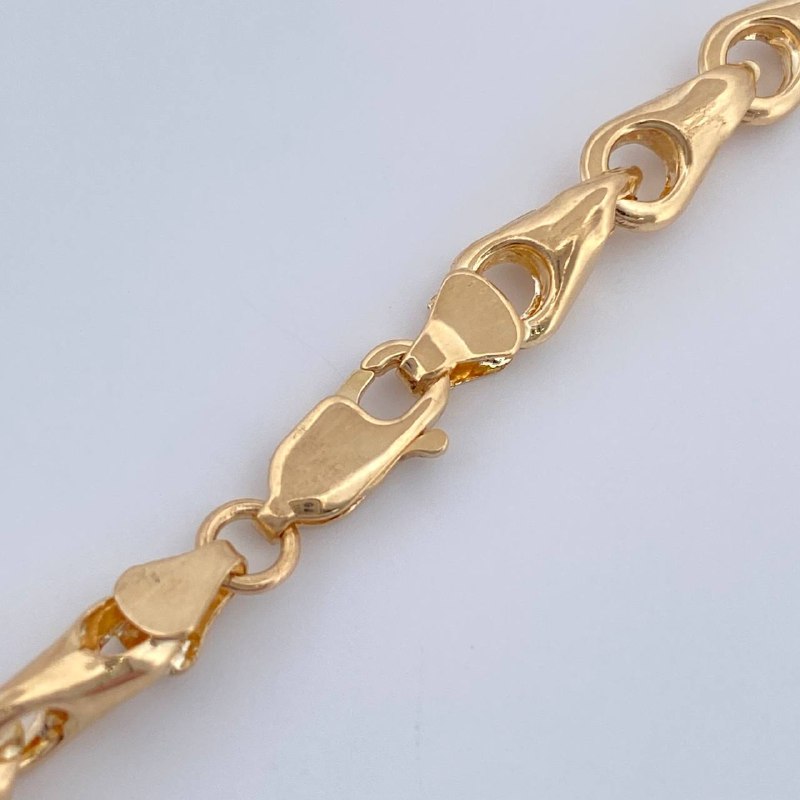 Cadena Rustica Espiga 9.7gr / 18 3/4 in / Oro Amarillo 18K &