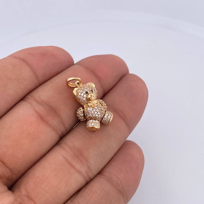 Articulated Bear Pendant 4.55gr / 2.5cm / 18K Gold &