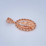 Dije Virgen Guadalupe 7.3gr / 4.2cm / Dos Oros Blanco Rosa 18K $