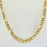 Cadena Figaro 17.45gr / 25 1/2 in / 5.6mm Oro Amarillo +1 18K ©