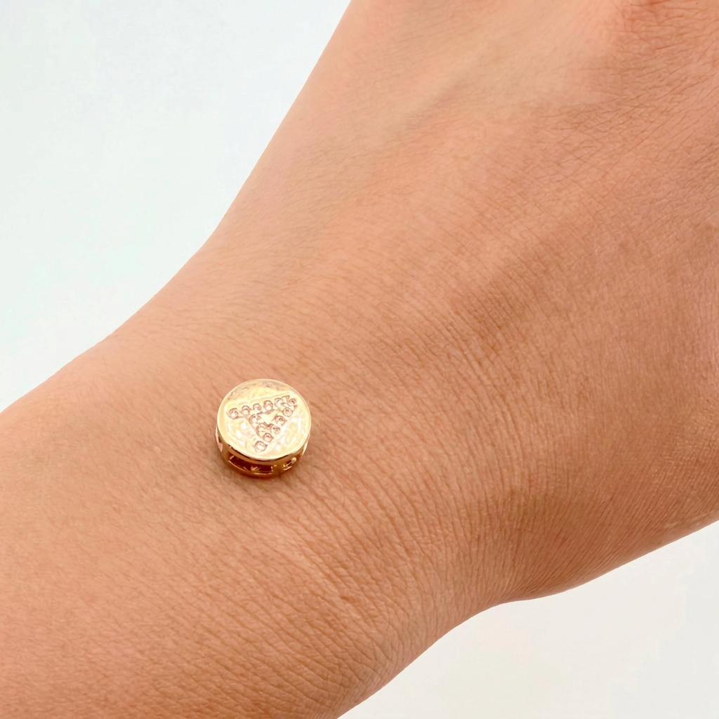 Dije Herraje Letra A 1.65gr / 1/2 in / Oro Amarillo 18K *