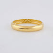 Plain Half-Round Band Ring 2.3g / T9 1/4 Yellow Gold 18K