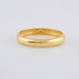 Plain Half-Round Band Ring 2.5g / T9 3/4 Yellow Gold 18K